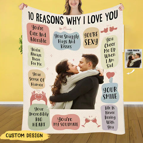 AXORA™   - 10 REASONS I ADORE MY PERSONALIZED PHOTO BLANKET